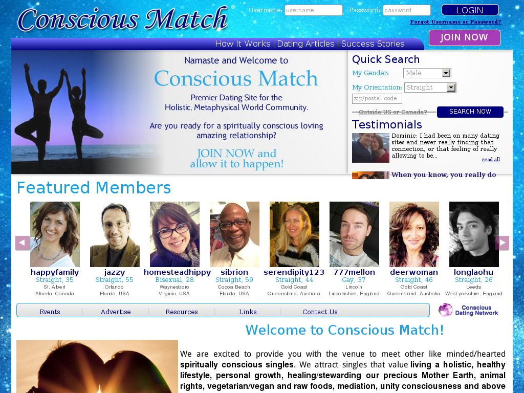 consciousmatch.com snapshot