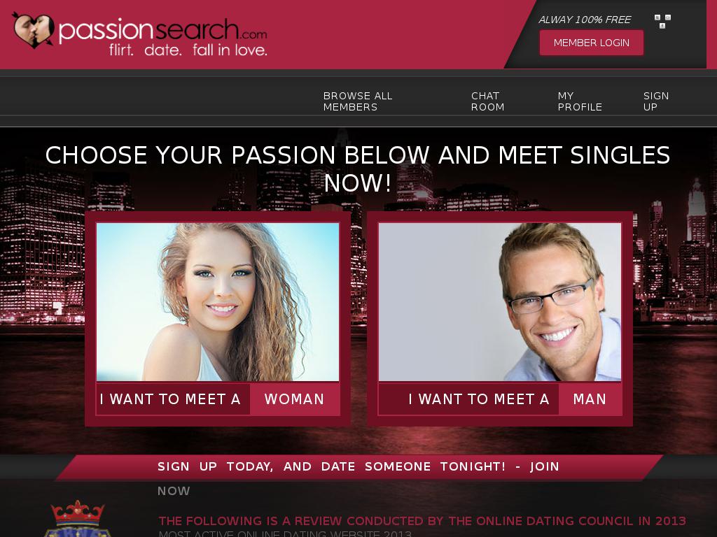 passionsearch.com snapshot