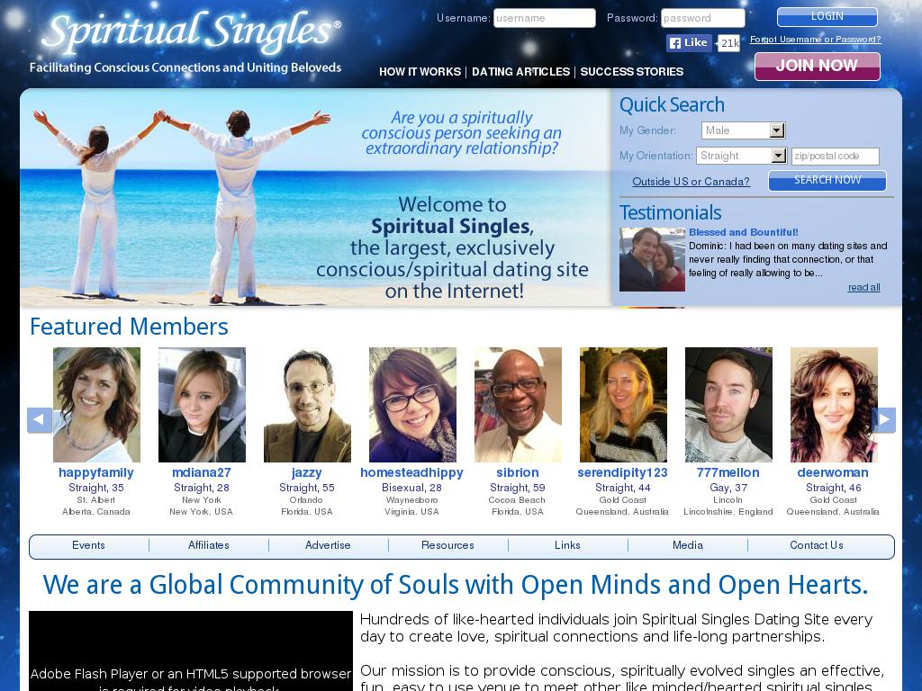 spiritualsingles.com snapshot