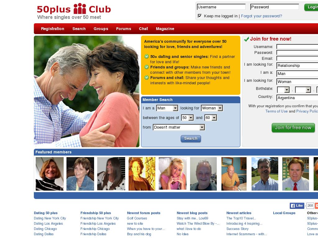 50plus-club.com snapshot