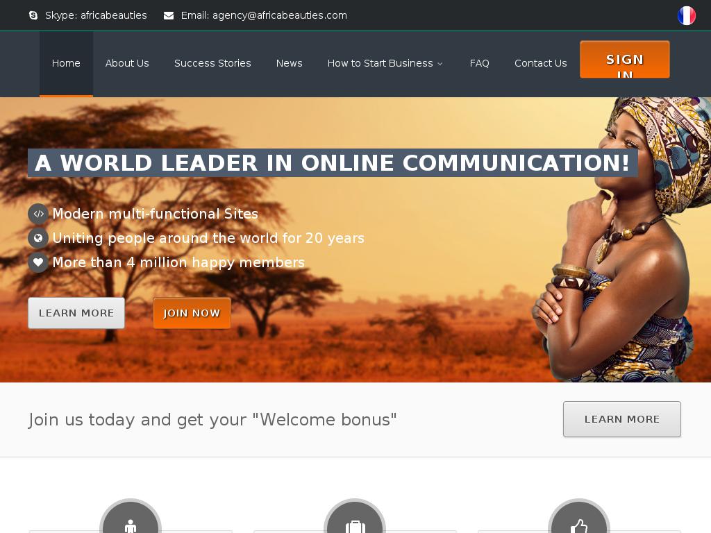 africabeauties.net snapshot