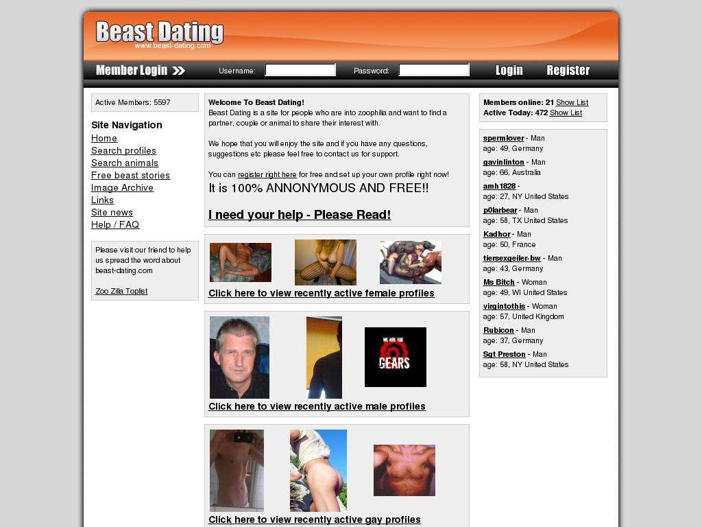 beast-dating.com snapshot