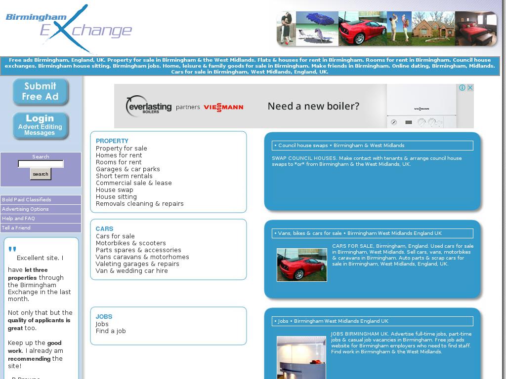 birminghamexchange.co.uk snapshot