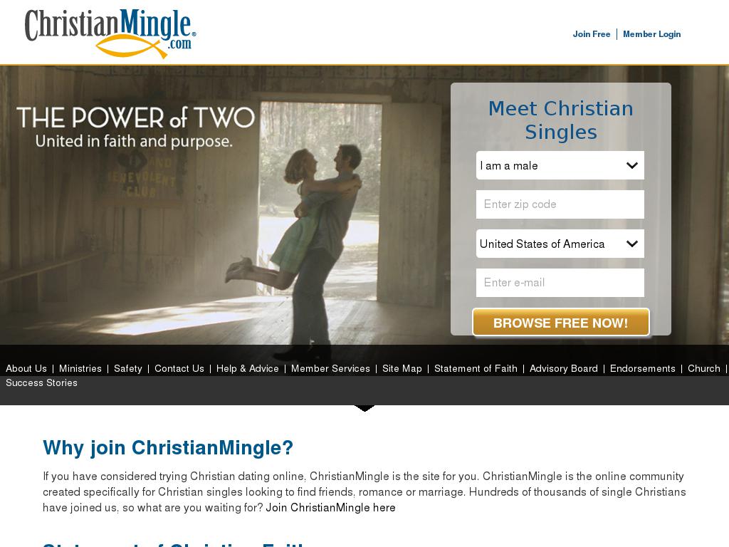 christianmingle.com snapshot