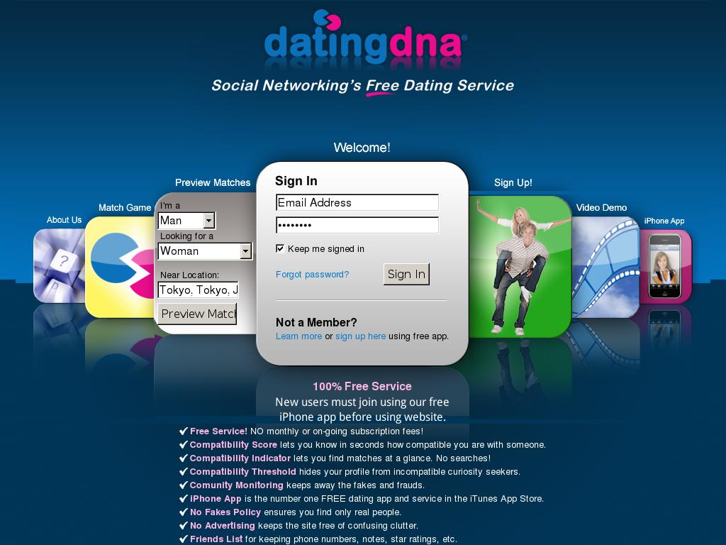 datingdna.com snapshot