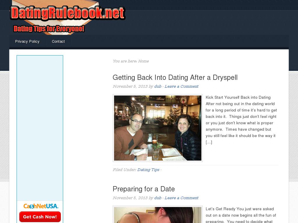 datingrulebook.net snapshot