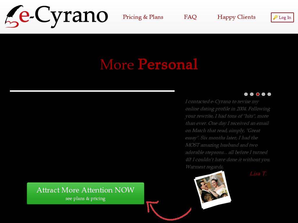 e-cyrano.com snapshot