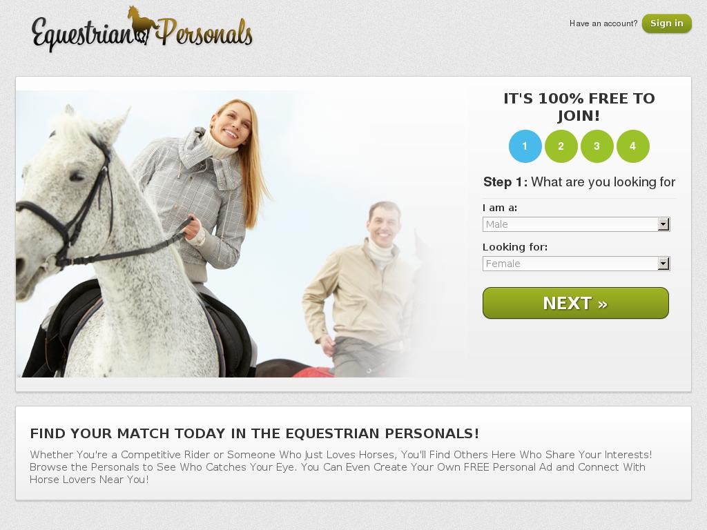 equestrianpersonals.com snapshot