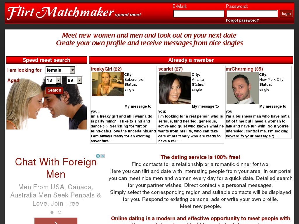 flirt-matchmaker.com snapshot