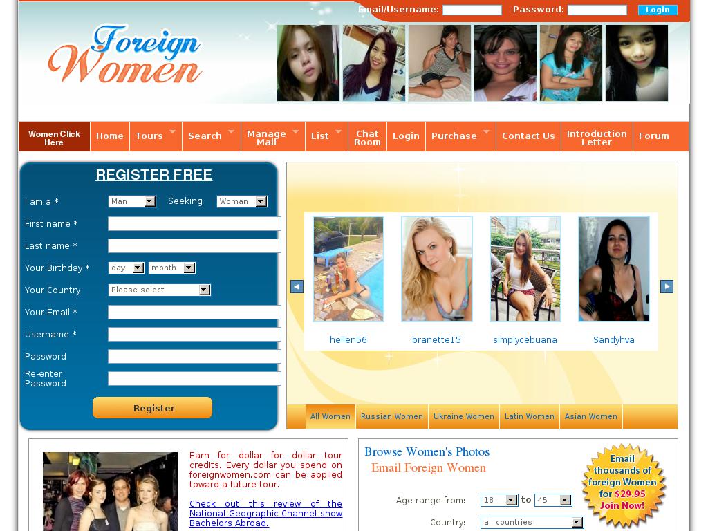 foreignwomen.com snapshot
