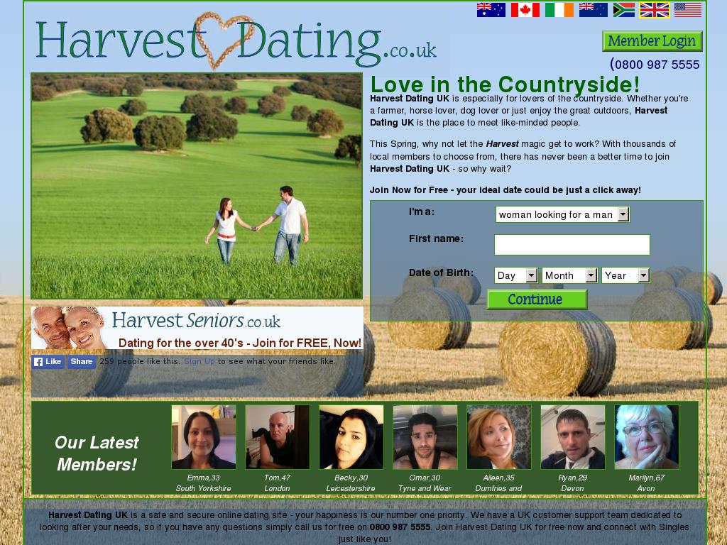 harvestdating.co.uk snapshot