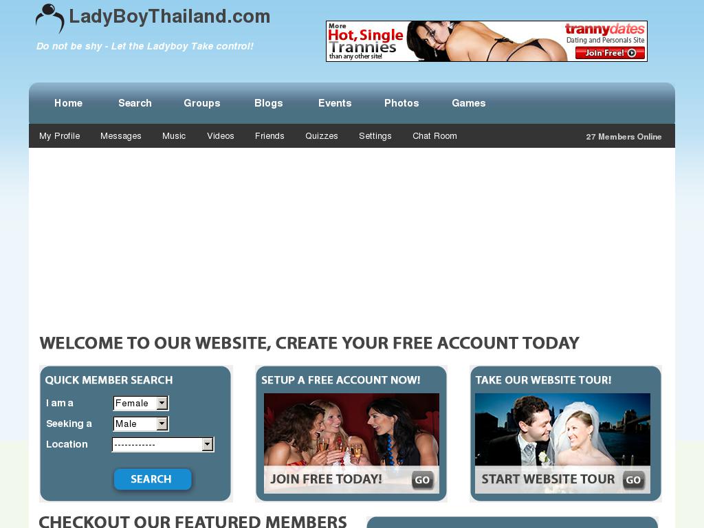 ladyboythailand.com snapshot