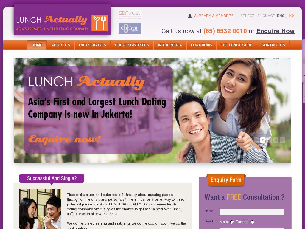 lunchactually.com snapshot