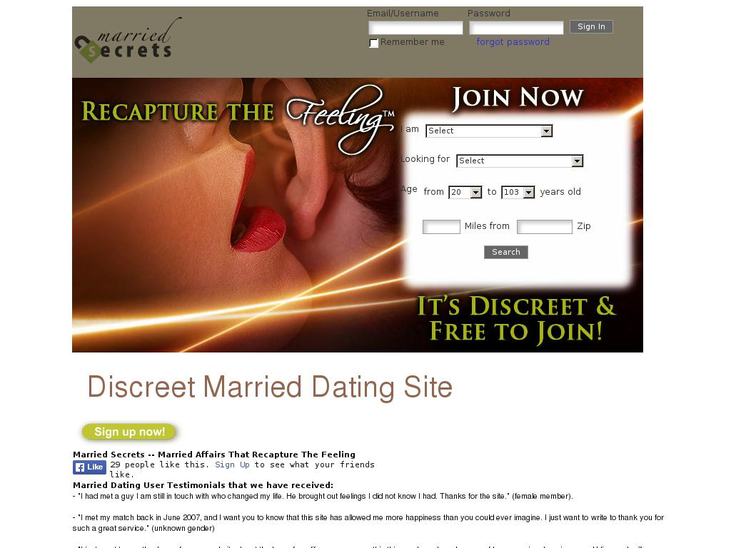marriedsecrets.com snapshot