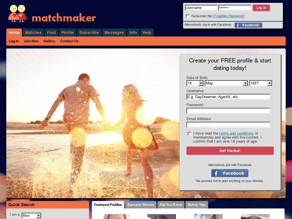 matchmaker.co.za snapshot