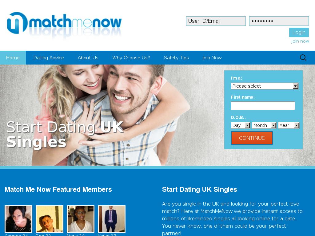 matchmenow.co.uk snapshot