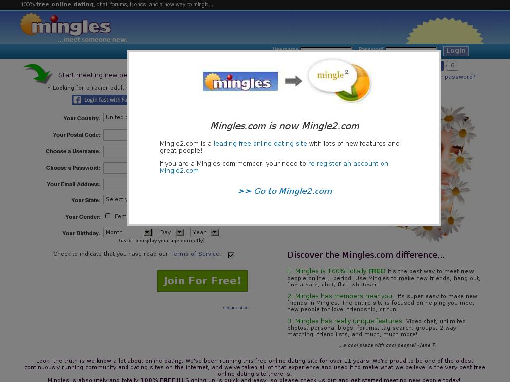 mingles.com snapshot