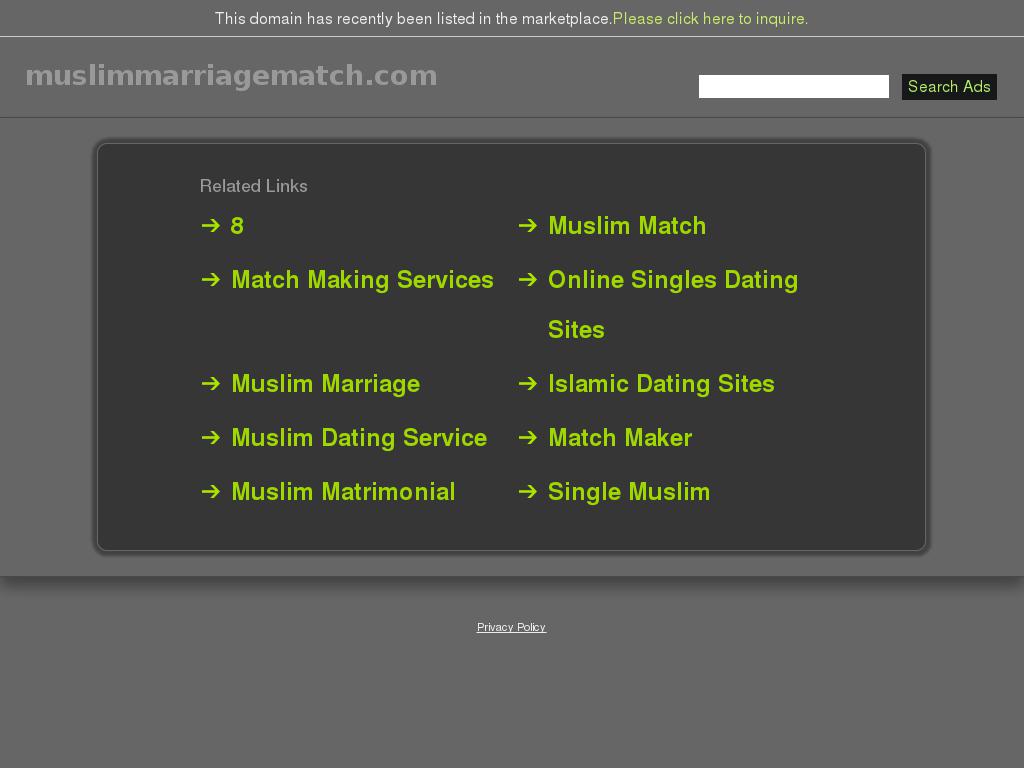 muslimmarriagematch.com snapshot