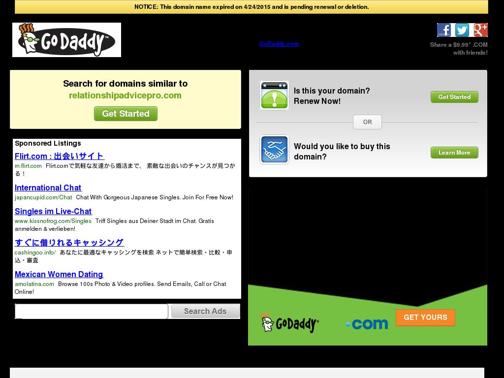 relationshipadvicepro.com snapshot