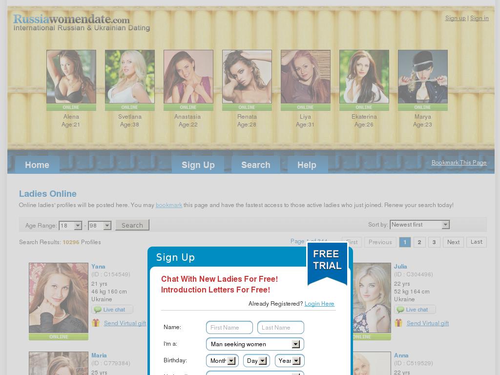 russiawomendate.com snapshot