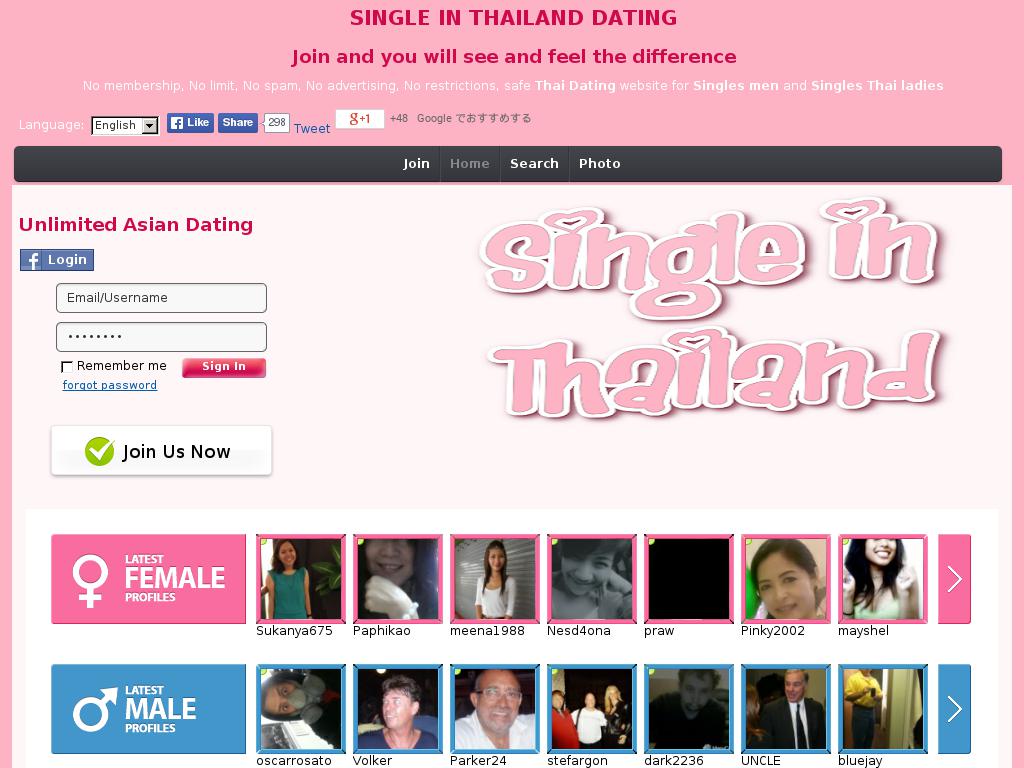 singleinthailand.com snapshot