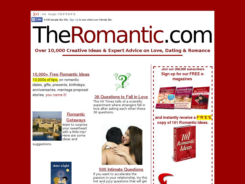 theromantic.com snapshot