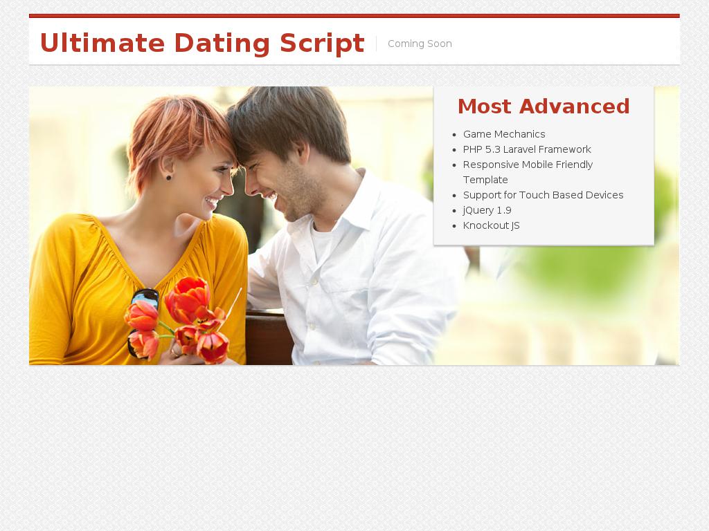 ultimatedatingscript.com snapshot