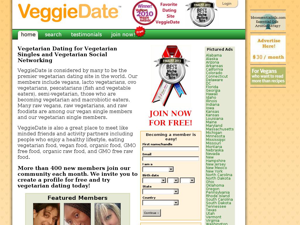 veggiedate.org snapshot